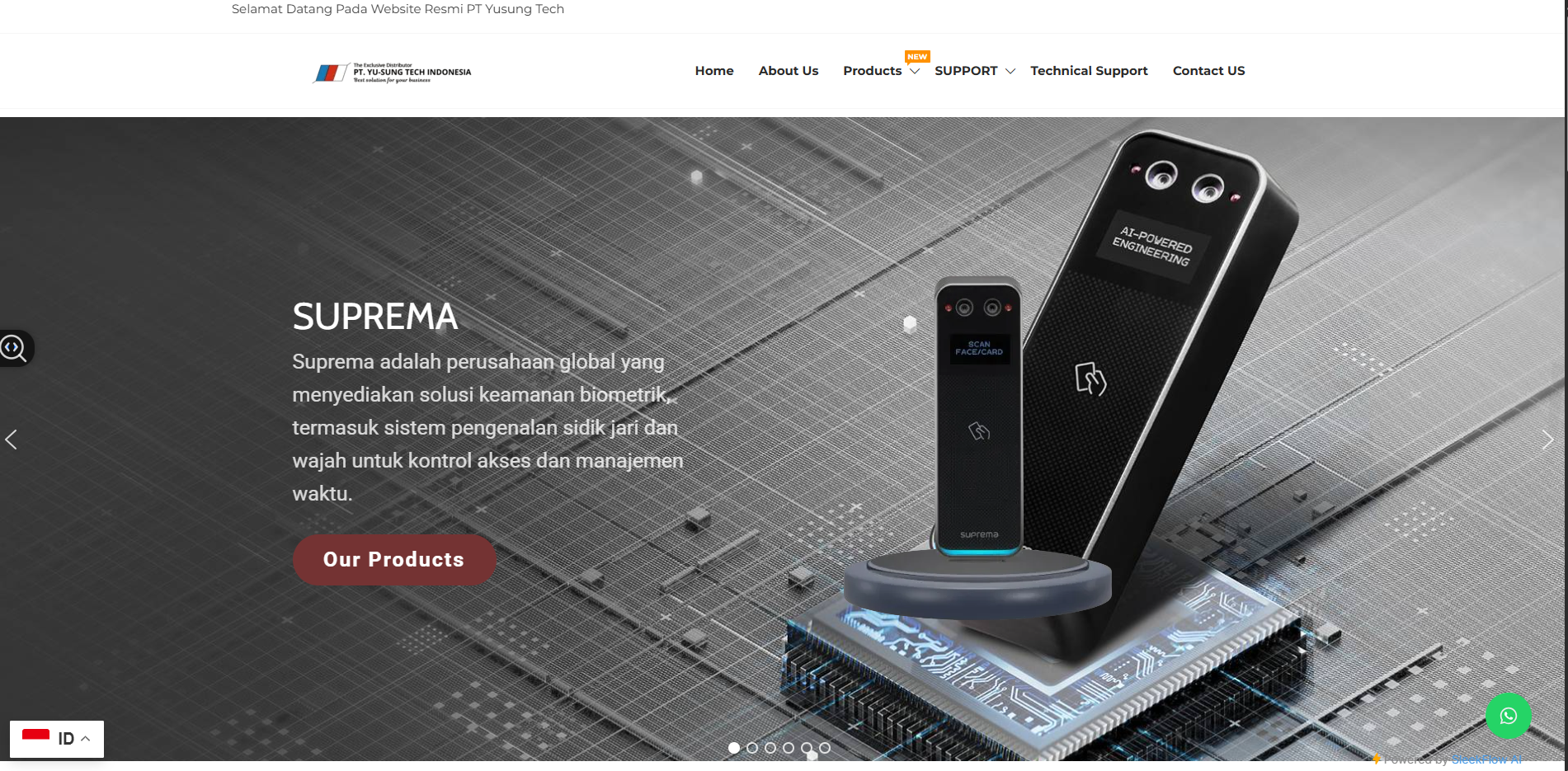 Yusung Tech Indonesia Company Profile Website