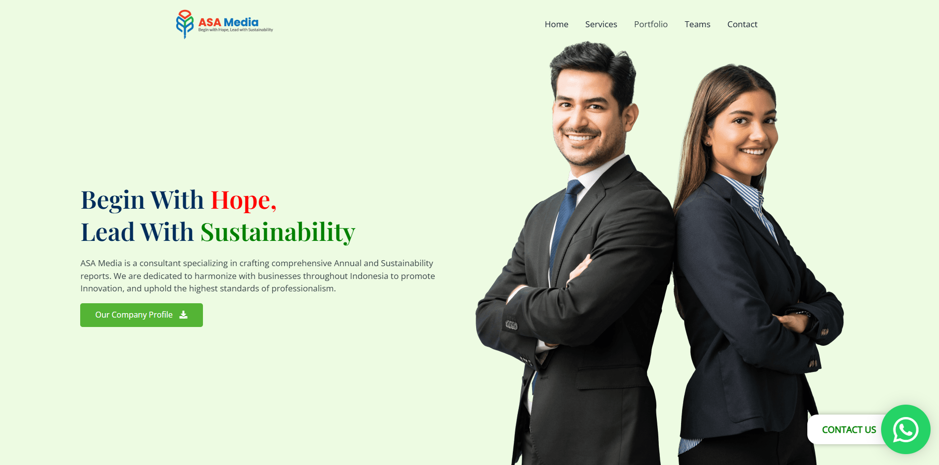 ASA Media Company Profile Website